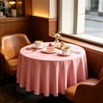 thumbnail image 4 of VOTRUDI Round Satin Tablecloth Fabric Round Table Cover Wrinkle Table Cloth For Wedding Banquet Party Home Dining Table Decor 47.24×47.24in, 4 of 6
