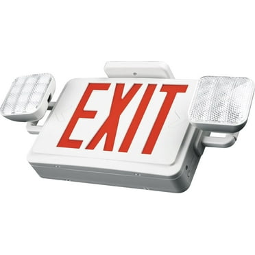 LED Exit Sign   Emergency Light Combo