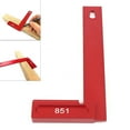 thumbnail image 3 of 200mm Carpenter Right Angle Positioning Ruler Aluminum Alloy Hardwood Woodworking Tool, 3 of 15