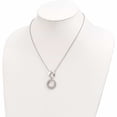 thumbnail image 3 of Sterling Silver Rhodium-Plated Cz Intertwined Circles With 2 In Ext. Necklace Made China -Jewelry By Sweet Pea, 3 of 6