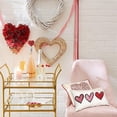 thumbnail image 3 of Valentines Day Pillow Covers 12x20 Pink Heart Valentines Day Pillows Winter Holiday Lumbar Pillow Covers 12x20 Outdoor Pillowcase for Home Decor, 3 of 6