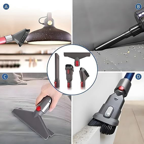 for Dy*son Gen5/V15/V12/V8/V11/V10/V7 Dryer Vent Cleaning Kit with Extended Hose, Crevice Tool & Brush Attachments for Lint Removal, Flexible Reach, Cordless Vacuum Accessory