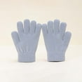 thumbnail image 2 of Krdevn Kids Solid Knit Gloves Stretch Thermal Full Finger Toddler Winter Gloves Size:4-8 Years, 2 of 4