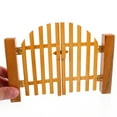 thumbnail image 4 of Dollhouse Accessory Wooden Gate Decoration Mini Courtyard Layout Wooden Gate Model, 4 of 6