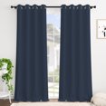 thumbnail image 4 of Tchckioa Blue Blackout Curtains for Living Room,2 Panels 52x96 Inch Grommet Window Drapes, 4 of 6