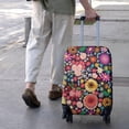 thumbnail image 3 of Pioneer Flower Floral Print Pattern Luggage Cover Fashion Suitcase Cover Baggage Covers Fit 25-28 Inch Luggage (Go Travel), 3 of 5