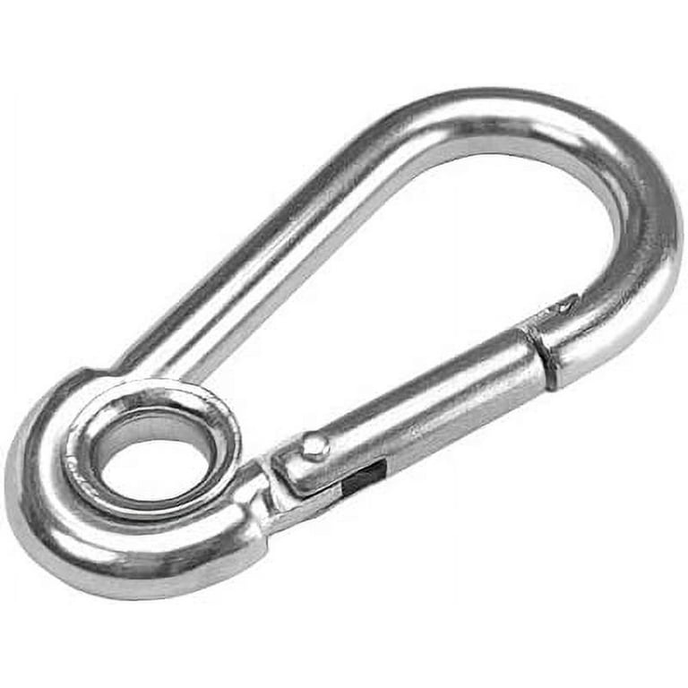 12 Pcs Small Carabiner Clip - Stainless Steel Spring Snap Hook for Bir –  DELSWIN