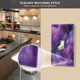 thumbnail image 5 of Light Switch Cover Switch Plate Outlet Cover Plug Cover for Electrical Toggle Switch Purple and Black Tie-dye Texture, 5 of 6
