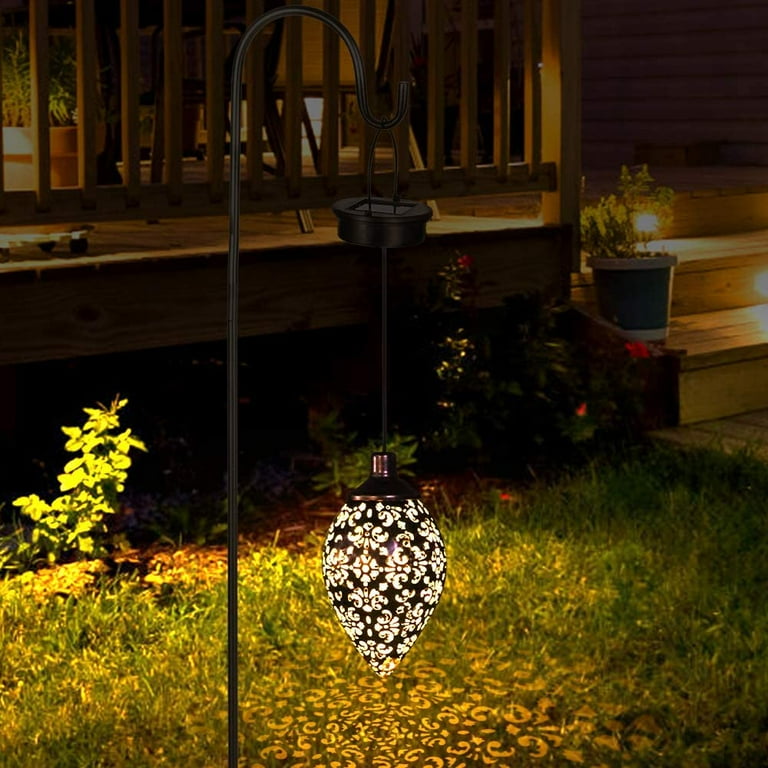 GENKENT Hanging Solar Lights Solar Lantern LED Garden Lights, Waterproof LED Lights, Outdoor Hollow Art Hanging Decor GENKENT Hanging Solar Lights Solar Lantern LED Garden Lights, Waterproof LED Lights, Outdoor Hollow Art Hanging Decor