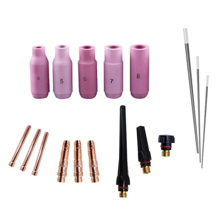 

OOKWE 17x Durable Nozzles Shield Cup Collet Ceramic Cups Fit Wp-17/18/26 Welding Torch
