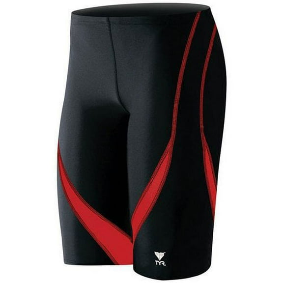 TYR Alliance Splice Jammer Swimsuit, Black/Red, Size 26