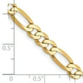 thumbnail image 2 of 14K Gold Flat Figaro Chain Bracelet 8", 2 of 3