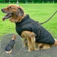 thumbnail image 1 of Warm Waterproof Jacket With Harness For Pet Dog Winter Comfy Cotton Apparel Padded Vest For, 1 of 2