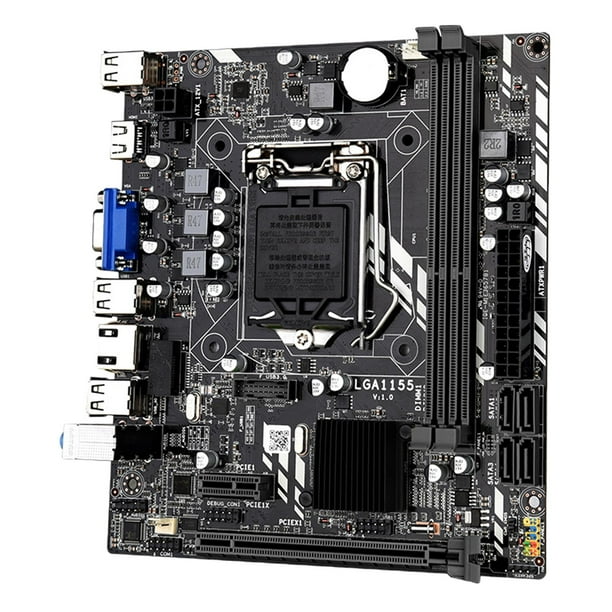 H61M Desktop Computer Motherboard Replaces Support LGA 1155 Dual Channel DDR3 PCI E 8x Spare Parts for i7 i5 i3 USB2.0x10 Mainboard Walmart