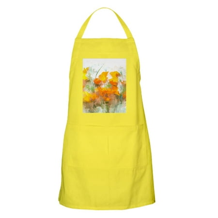 

CafePress - Sunrise Poppies Light - Kitchen Apron with Pockets Grilling Apron Baking Apron