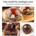 thumbnail image 2 of Molde de silicona semiesférico, 7 paquetes de moldes para hornear para hacer bomba de Chocolate caliente, pastel, gelatina, Mousse, 2 of 5