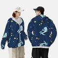 thumbnail image 4 of Fotbe Space Dinosaur Chaqueta con Protección Solar UPF 50+ para Hombre y Mujer, Camisa con Capucha y Bolsillos-XX-Large, 4 of 7