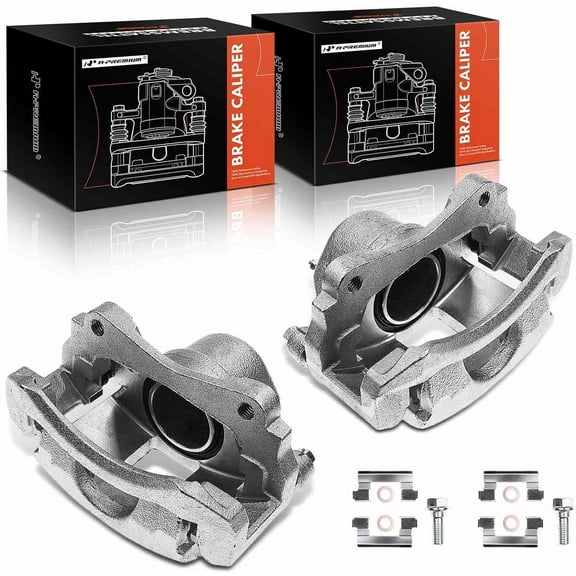 A-Premium Brake Caliper with Bracket Compatible with Chevy Impala 2000-2005 LeSabre 2000-2004 DeVille Eldorado 1997-2002 Front Side 2-PC Set