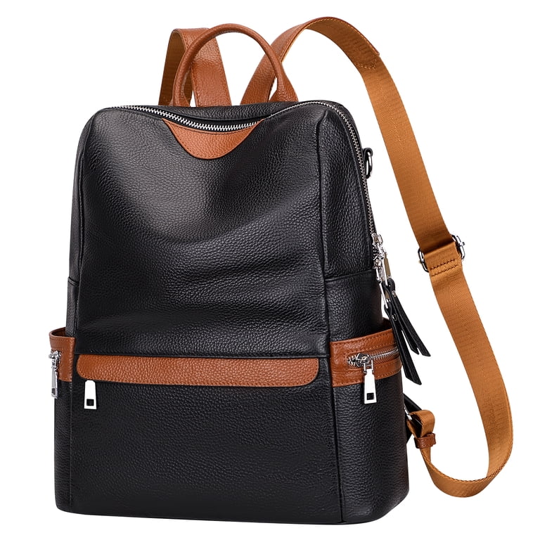 Genuine Leather Backpack Purse for Women Travel Crossbody Bag YUNAFFT Travel Backpack, Genuine Leather Backpack For Women  main image 2