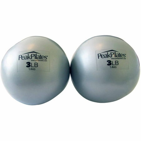 Peak Pilates Weighted Balls, 3 lbs, Set of 2