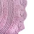 thumbnail image 2 of Alfombra de baño DII Crochet Collection reversible, pequeña, ovalada, color malva, 2 of 8