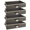 thumbnail image 1 of ClosetMaid Fabric Organizer Multiple Item Storage Zip Bag, Charcoal (4 Pk), 1 of 7