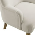 thumbnail image 4 of Modway Ellington Fabric Upholstered Accent Armchair in Salt, 4 of 9