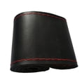 thumbnail image 6 of DIY Car Steering Wheel Cover With Needles Thread Black/Red Leather, 6 of 9