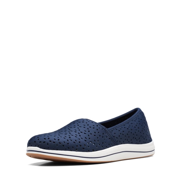Mocasín Breeze Emily para Mujer Clarks, Sintético Azul Marino, Talla 11 M US