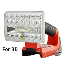 5 Inch 18W Desktop Light Suitable For Makita Bosch Dewalt Black Decker Milwaukee 14.4V-20V Lithium Battery Tool Portable Lamp