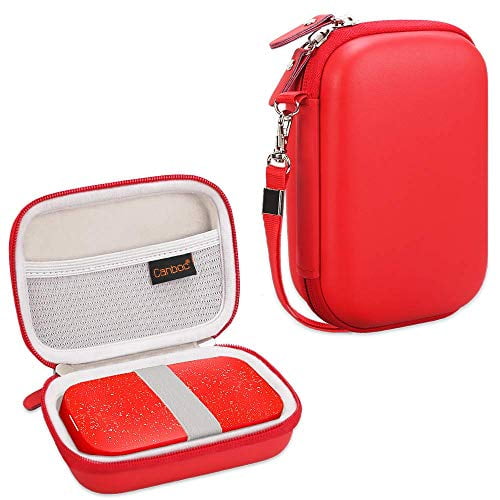 Canboc Étui de Transport de Remplacement pour Imprimante Photo Instantanée Portable HP Sprocket, Imprimante Photo Mobile Sans Fil Kodak Step, Imprimante Photo Lifeprint 2x3, Sac en Maille pour Papier Photo et Câble