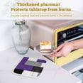 thumbnail image 6 of Purple Grey Pot Holders for Kitchen Heatproof Potholder, 5 Pack Modern Purple Geometric Hot Pads Multipurpose Oven Pads Cloth Potholders Trivet for Cooking Baking, 6 of 8