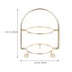 thumbnail image 2 of unbranded Exhibidor Para Postres De Hierro Dorado Con 2 Niveles Para Celebraciones Y Eventos, 2 of 8