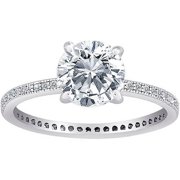 Majestic Micropave Cz Solitaire Eternity