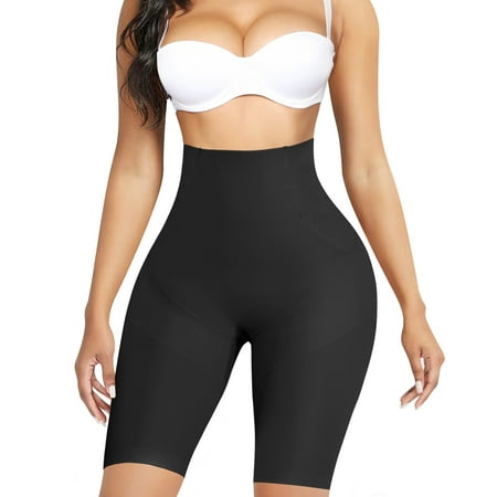 

Nebility Women s Body Shaper Short High Waist Tummy Control Shapewear Panties Butt Lifter Hip Enhancer Seamless Thigh Slimmer(Black Medium)