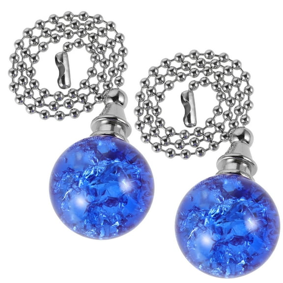 WASHWEPE Pull Chain Pendant Extension 2Pcs Metal Light Pull Chain for Ceiling Fan