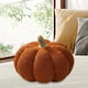 thumbnail image 3 of Almohadas de calabaza de Halloween, lindo cojín en forma de 3D, decoración del hogar de Halloween, juguetes de peluche, almohada rellena para sala de Marrón, 3 of 8