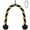 Yellow&Black-27'', variant on Tricep Rope Cable Attachment for Gym, Non-Slip Grip | Gym rope attachment for cable machine with rubber ends and carabiner, fits lat, ab, crossover, and pulley systems