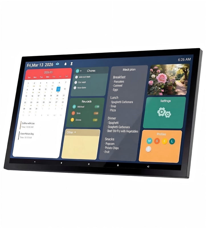 WETS 32-inch Wall Planner Digital Calendar & Chore Chart, Smart Touchscreen Interactive Display for Family Schedules – Wall Mount Included, Great for Organizing Your 2026 Calendar