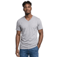 thumbnail image 3 of Access Men's Heavyweight Short Sleeve Cotton V-Neck T-Shirt (Pack of 3) (LT Gray, Medium) AT37, 3 of 9