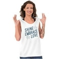 thumbnail image 4 of Shine Embrace Autistic Awareness Plus Size Graphic Tank Top Brisco Brands 3X, 4 of 5