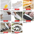 thumbnail image 4 of KUYHRF Sushi Bazooka Push sushi maker, DIY Sushi Maker,Easy Sushi Maker,Food Grade Plastic Sushi Roller DIY Sushi Making Kit for Beginners, Easy Making Sushi Rolls Tool-Black, 4 of 5