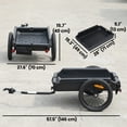 thumbnail image 3 of Soozier Bike Trailer, Bike Cargo Trailer with Quick Release 16" Wheels, 3 of 10