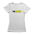 thumbnail image 1 of T-shirt Blanc pour Femmes avec Citation Graphique "I Am Error", 1 of 1
