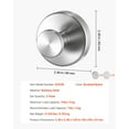 thumbnail image 3 of 2-Pack Stainless Steel Shower Hooks – No Drill Suction Cup Hooks for Towels & Robes, 3 of 10