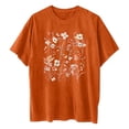 thumbnail image 2 of Camisetas de Manga Corta para las Mujeres Impreso Cuello Redondo Suelto Camiseta, Casual Cuatro Estaciones Blusa para el Hogar, 2 of 3
