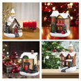 thumbnail image 1 of de decoración de escritorio Led de nieve de de Navidad de resina de 4 piezas Yotijar Casa de miniaturas de resina, 1 of 10