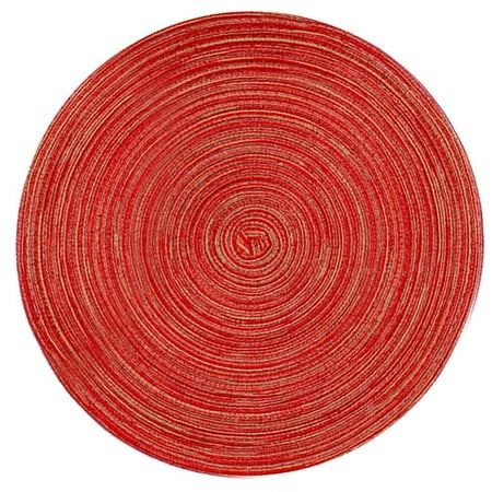 

OPOLSKI Table Insulation Pad Woven Anti Slip Round Cotton Yarn Table Insulation Pad for Home