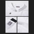 thumbnail image 2 of Chef Jacket, Short Sleeve Classic Soft Cotton Breathable Chef Coat for Caterers Counter Servers, White XL, 2 of 8