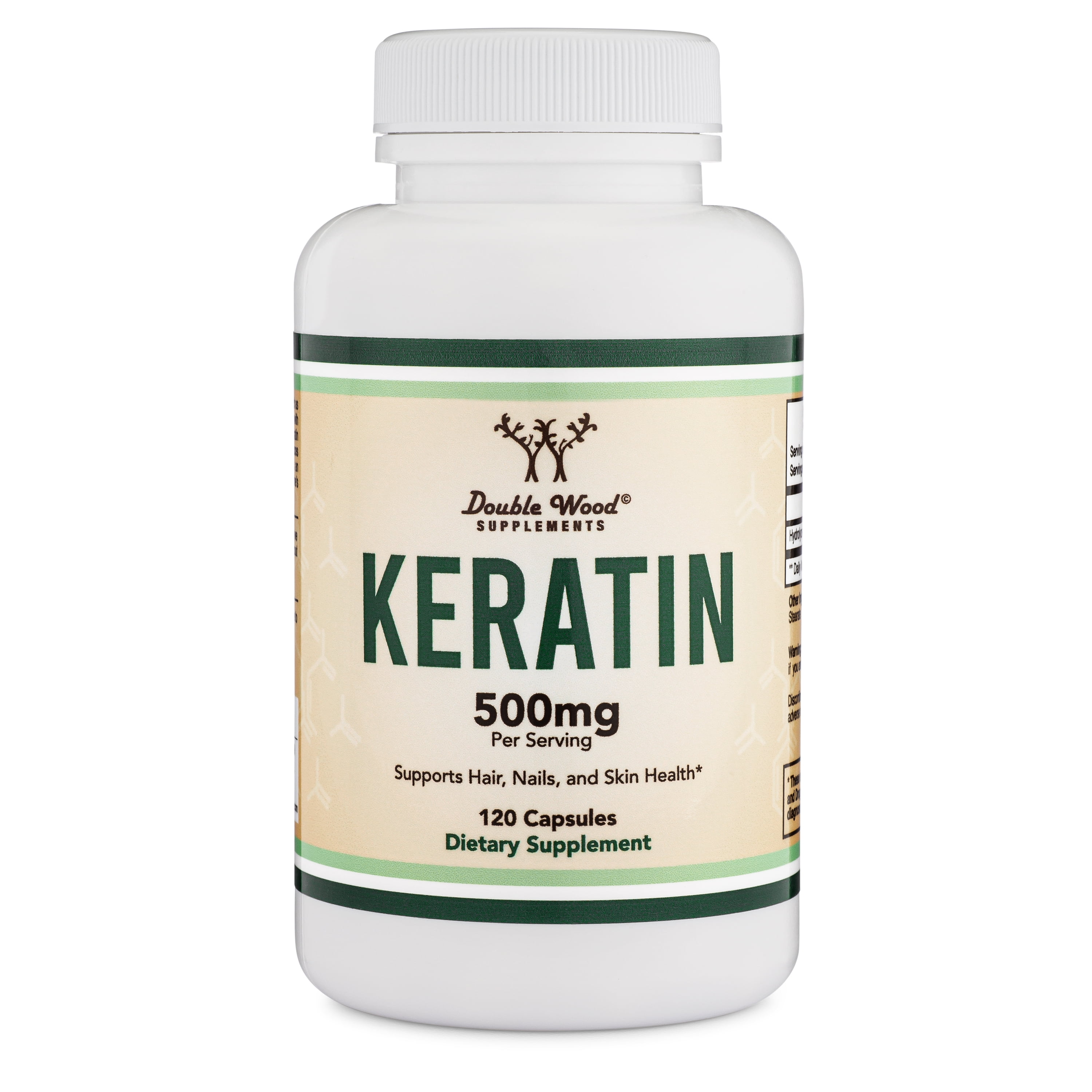 Keratin Hair Growth Vitamin 500mg per Serving, 120 Pills Keratin Hair